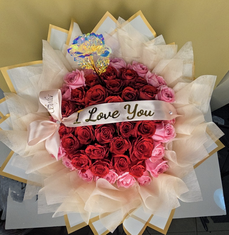 The I love you bouquet.