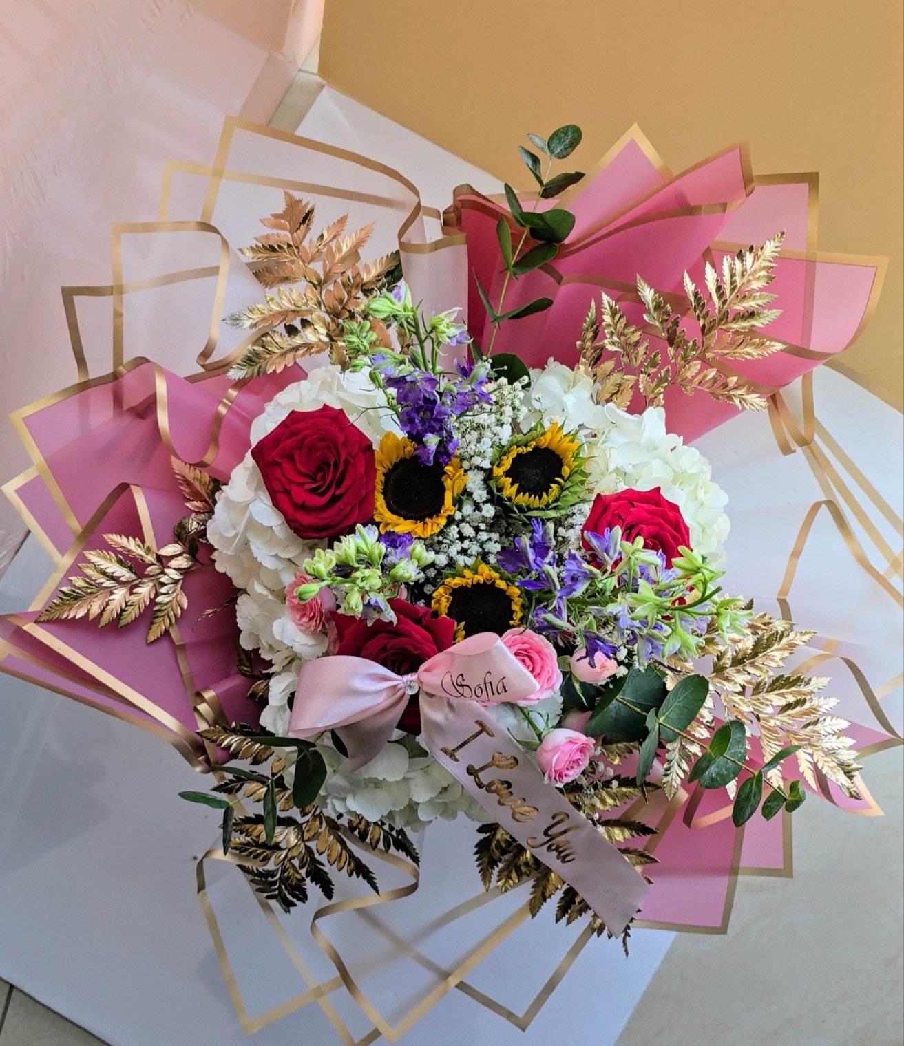 The princess bouquet Flowers only